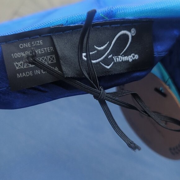 Women's Facinator Blue Green Tea Party Bridal Shower Adjustable Hat -NWT - Picture 6 of 9